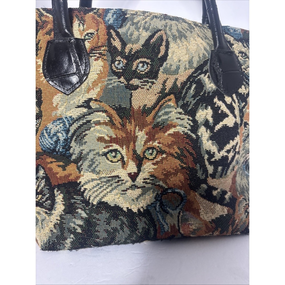 H. Ravi dallas Original Cat Shoulder bag Tapestry Vintage Excellent Condition - Picture 2 of 12